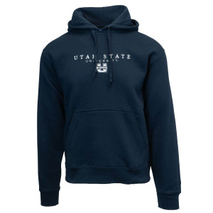 Navy Utah State University U-State Fleece-Lined Hoodie